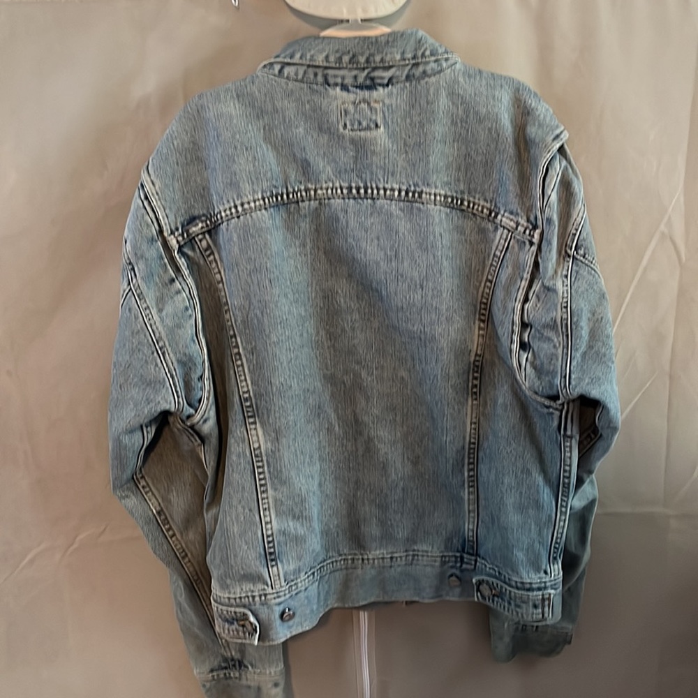 Vintage Calvin Klein Men's XL Denim Jean Jacket, Stone Washed - Picture 4 of 8